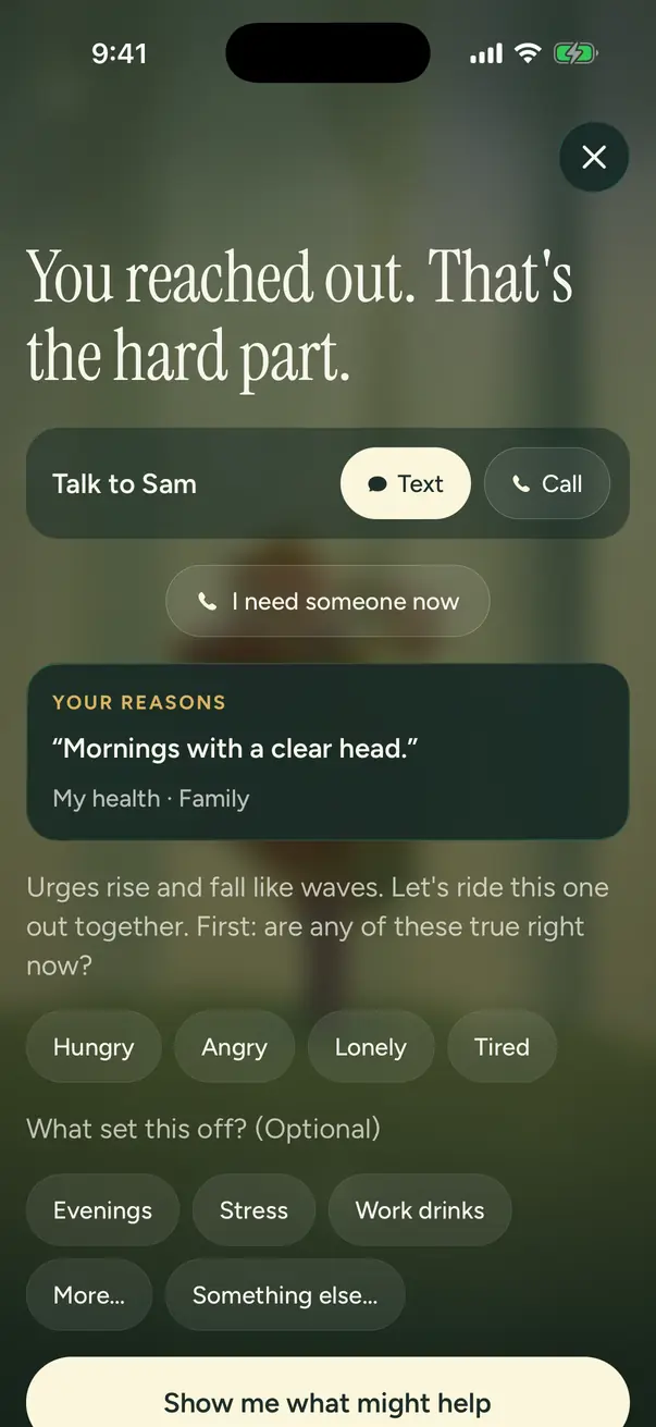 I’m struggling: the trusted contact first, then “I need someone now”, your reasons and what might help